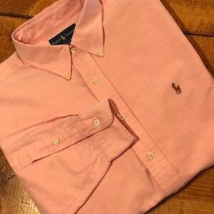 Pink Ralph Lauren Oxford Shirt